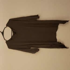 Olive green 3/4 sleeve blouse